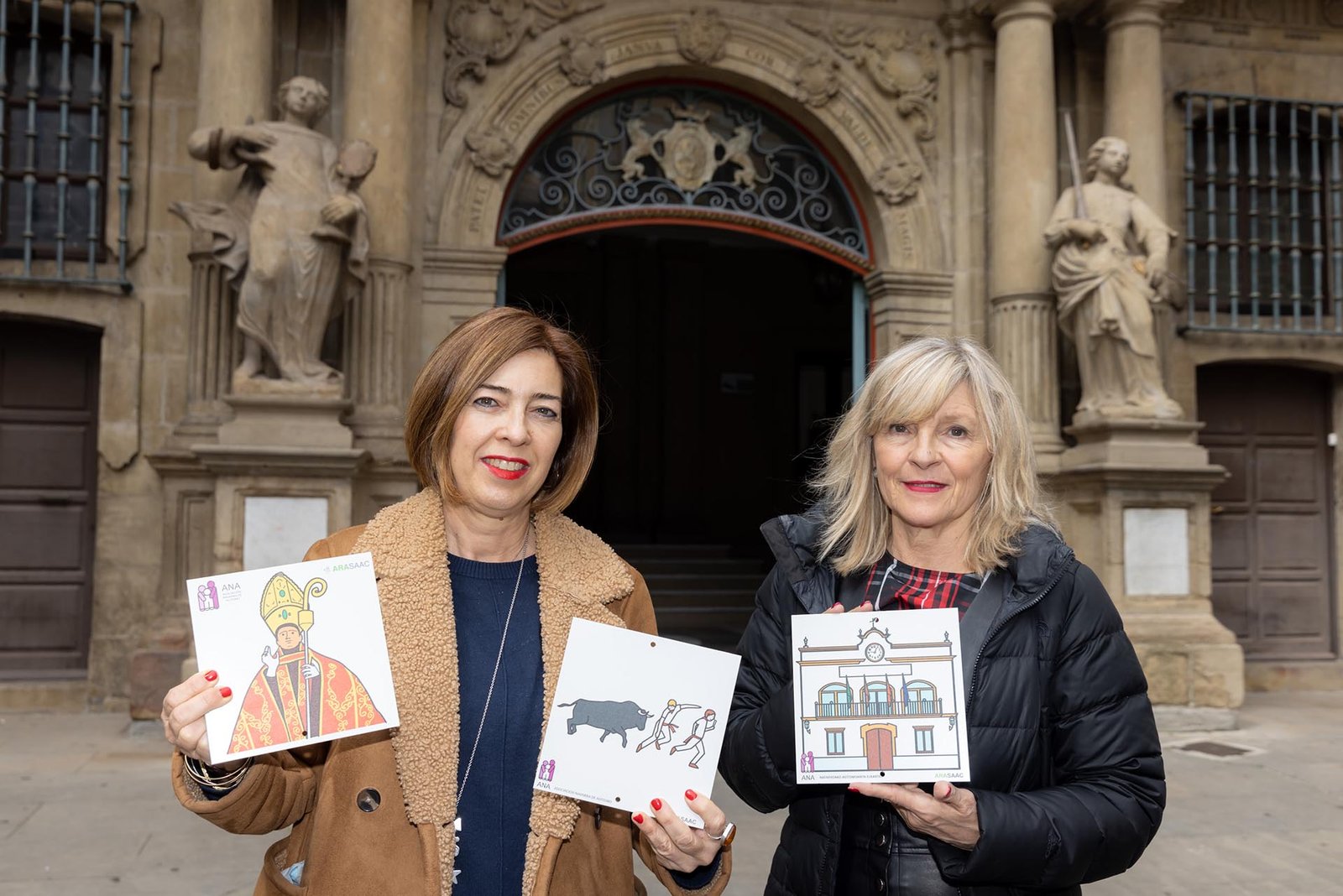 El Ayuntamiento de Pamplona y la Asociación Navarra de Autismo renuevan más de 150 pictogramas colocados en edificios municipales y servicios públicos de la ciudad