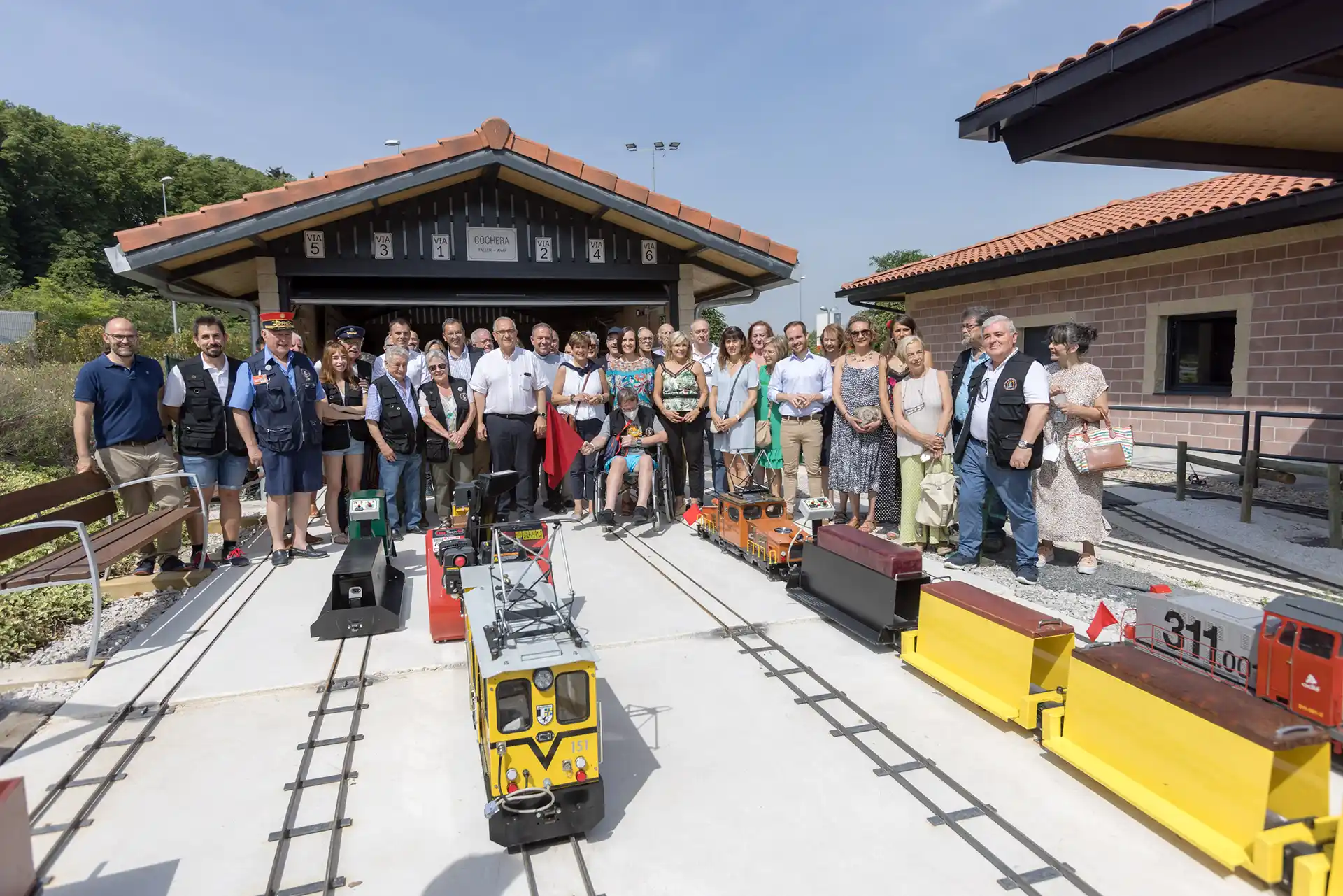 El parque del tren de Trinitarios abre sus puertas al público este sábado, con un circuito en una locomotora de vapor