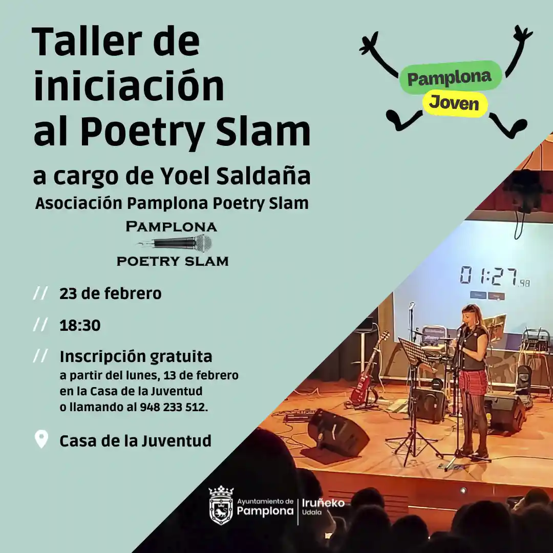 La Casa de la Juventud ofrece este jueves un taller de iniciación al poetry slam, previo a la competición del próximo 25 de marzo