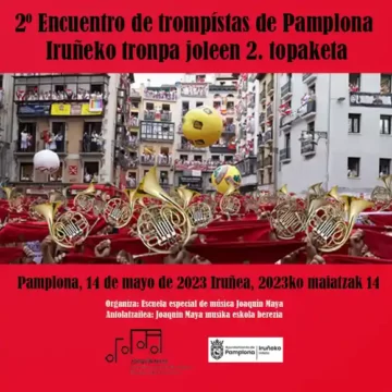 La Escuela de Música Joaquín Maya acoge este domingo por la mañana el segundo Encuentro de Trompas de Pamplona, con intérpretes de diferentes comunidades