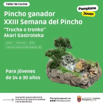 La Casa de la Juventud ofrece un Taller del Pincho para aprender a elaborar paso a paso ‘Trucha o tronko’, la creación ganadora de la XXIII Semana del Pincho