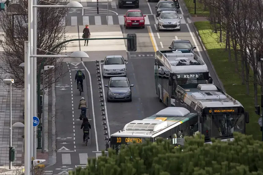 parada villavesa autobus pamplona